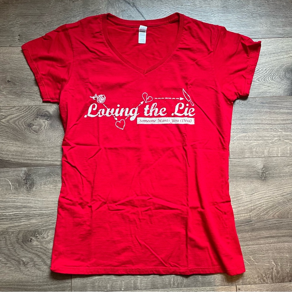 Loving the Lie Ladies V Neck Tee